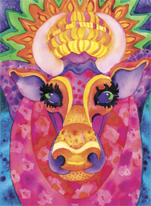 Pink cow